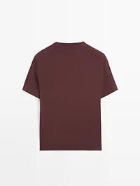 T-shirt à col rond 100 % coton interlock