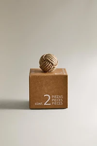 SET OF KNOT KNOBS (SET OF 2)