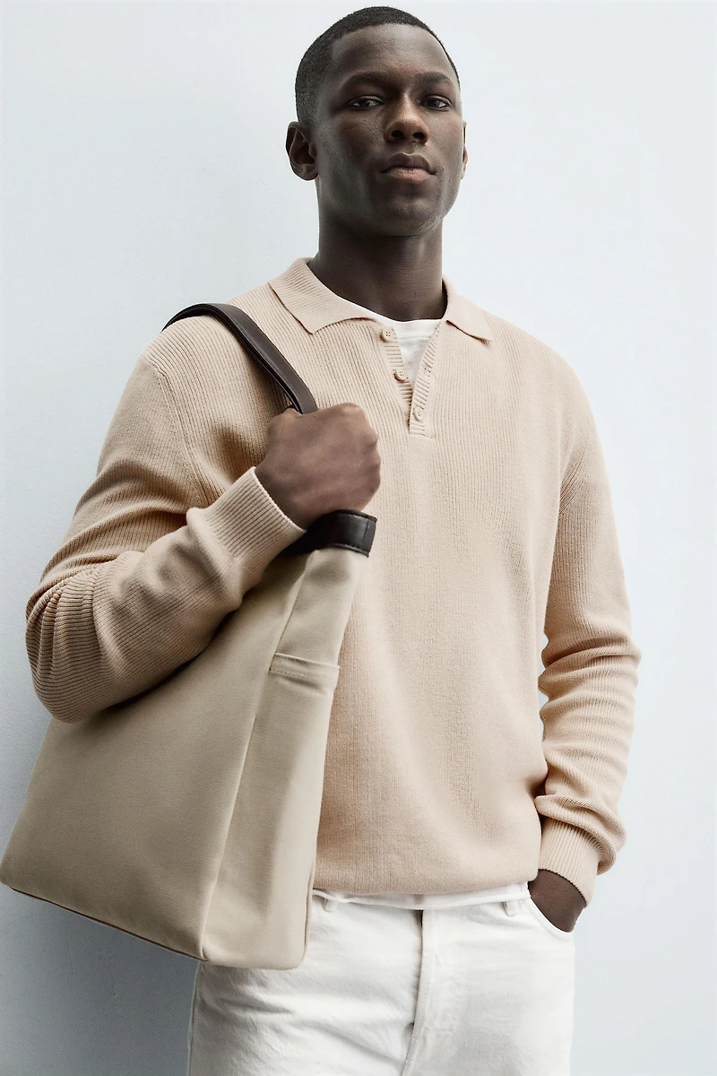 PEARLESCENT KNIT POLO SHIRT