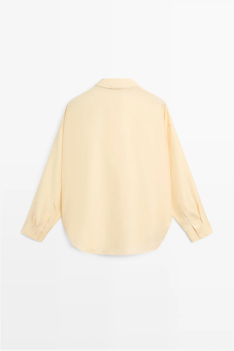 Flowing 100% silk shirt