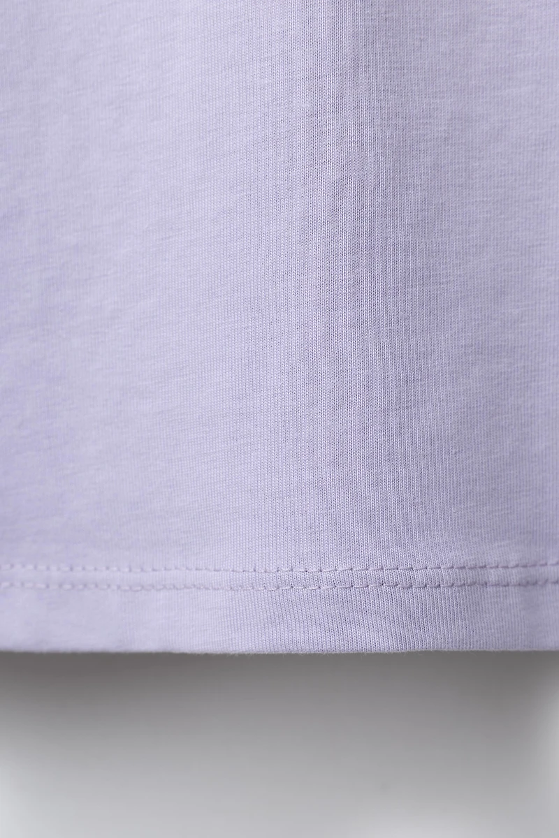 BASIC EMBROIDERED HEART T-SHIRT