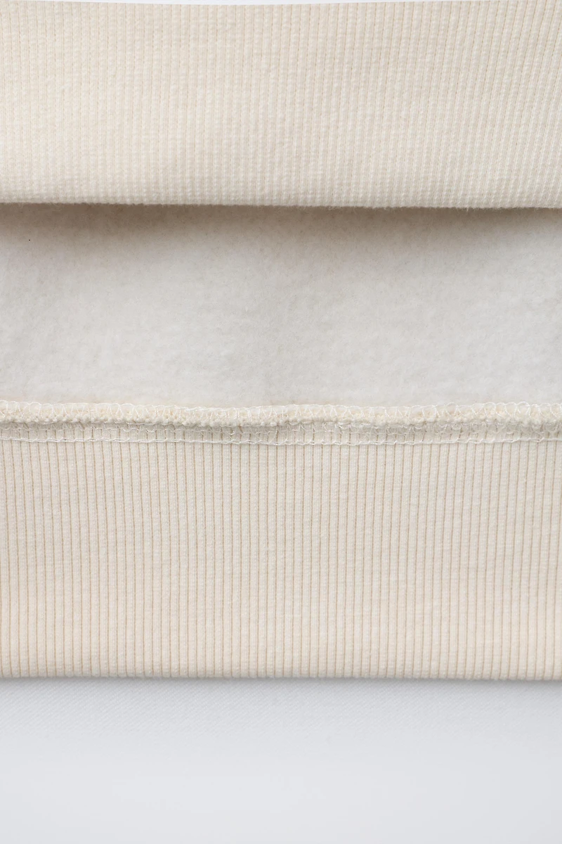 EMBROIDERED TEXT SWEATSHIRT