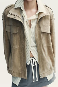 VESTE EN DAIM