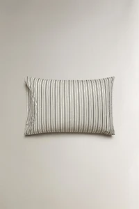 STRIPED PERCALE DUVET COVER