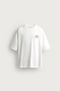 RELAXED FIT CONTRAST PRINT T-SHIRT