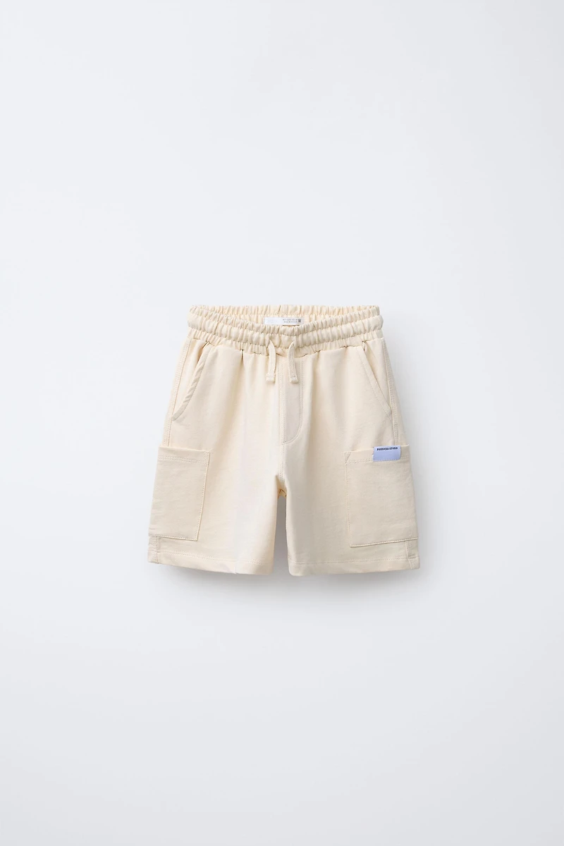 PLUSH CARGO SHORTS