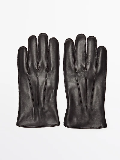 Gants en cuir finition nappa