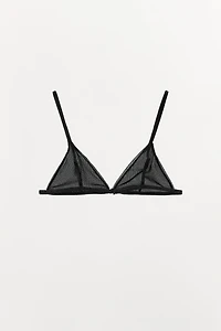 METALLIC THREAD TRIANGLE BRALETTE