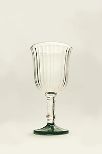 RAISED DESIGN WINE GLASS
