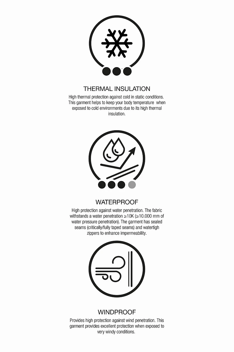 WATERPROOF AND WINDPROOF OVERALLS WITH POCKETS RECCO® SYSTEM SKI COLLECTION