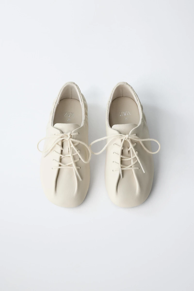 LEATHER DERBY SHOES