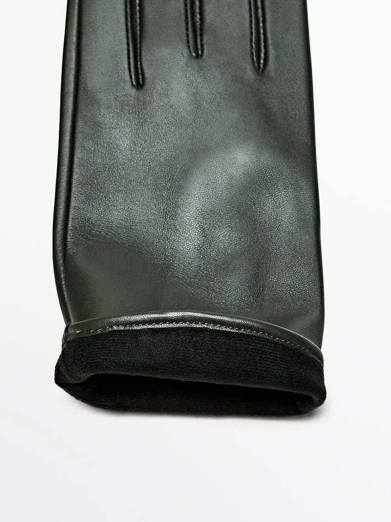 Nappa leather gloves