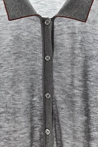 100% WOOL POLO JACKET