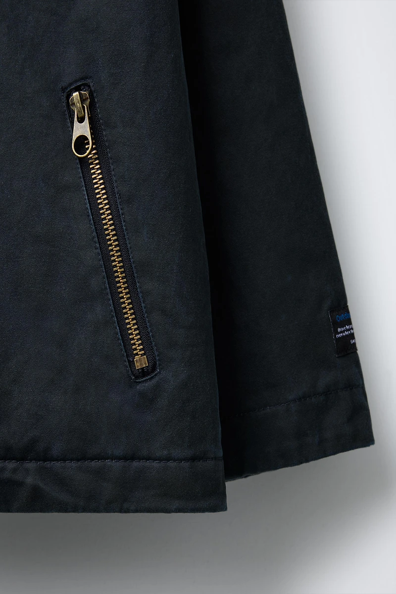 WAXED PARKA WITH POCKETS