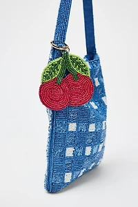 FANTASY BEADED MINI BUCKET BAG