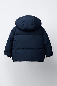 DOUDOUNE MATELASSÉE À CAPUCHE DÉPERLANTE