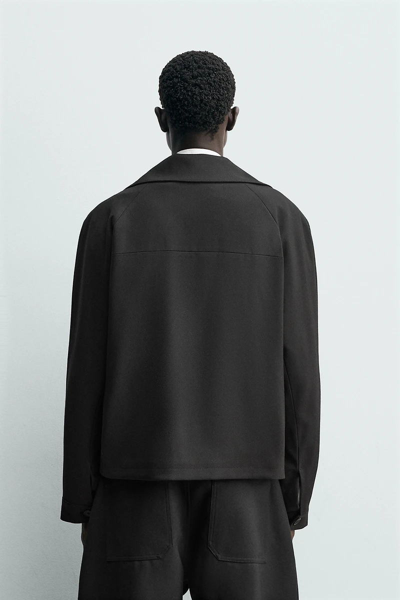 TWILL TEXTURED OVERSHIRT