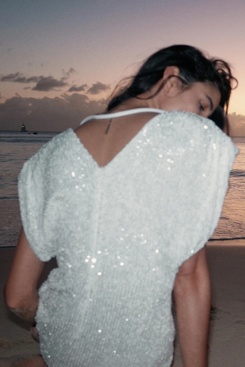 SEQUIN MINI DRESS