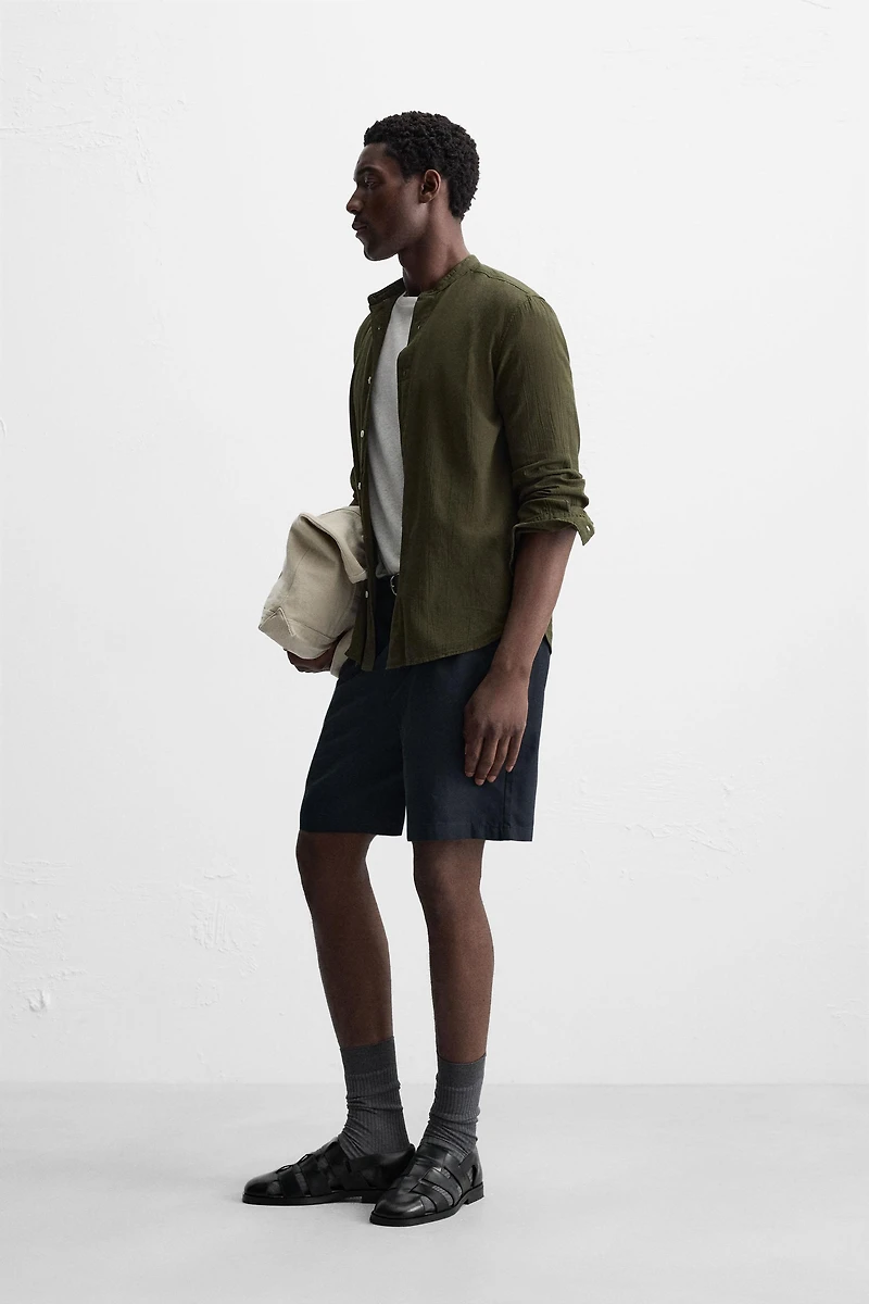 WRINKLED LOOK SHIRT