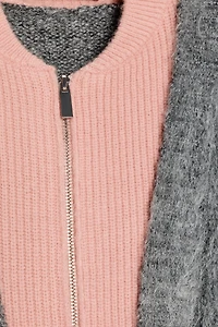 CARDIGAN EFFET DOUBLE MAILLE