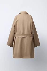 LONG BELTED TRENCH COAT