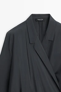 Midi dress with draped detail