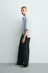 CHEMISE POLO COUPE BOXY TEXTURÉE