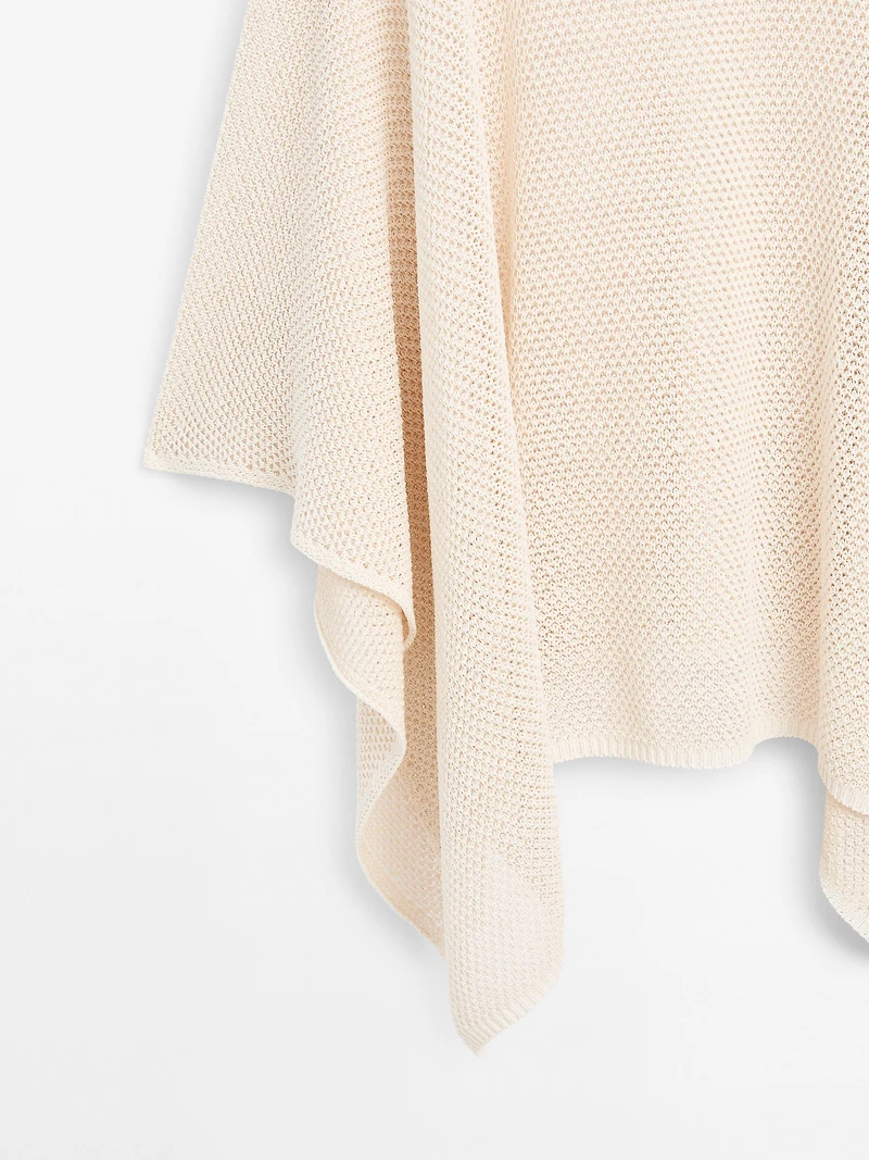 Cape en maille texturée