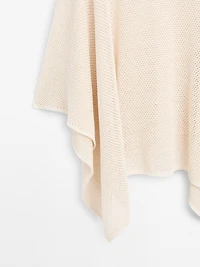 Cape en maille texturée
