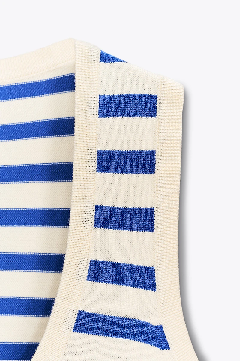 STRIPED KNIT TOP