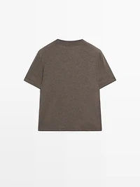T-shirt chiné à manches courtes
