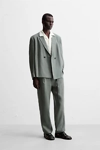 100% LINEN SUIT PANTS