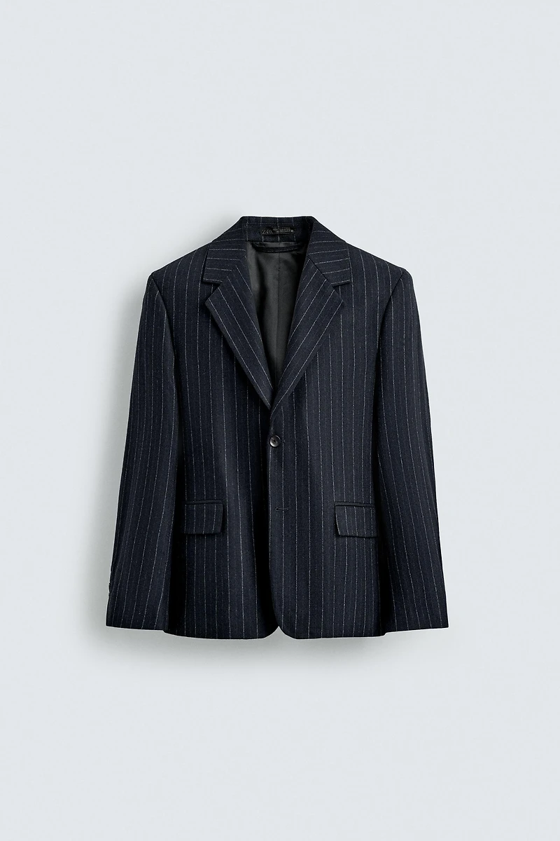 FLANNEL STRIPED BLAZER
