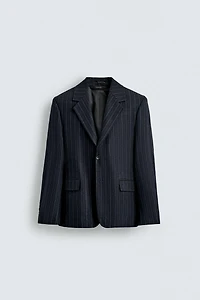 FLANNEL STRIPED BLAZER
