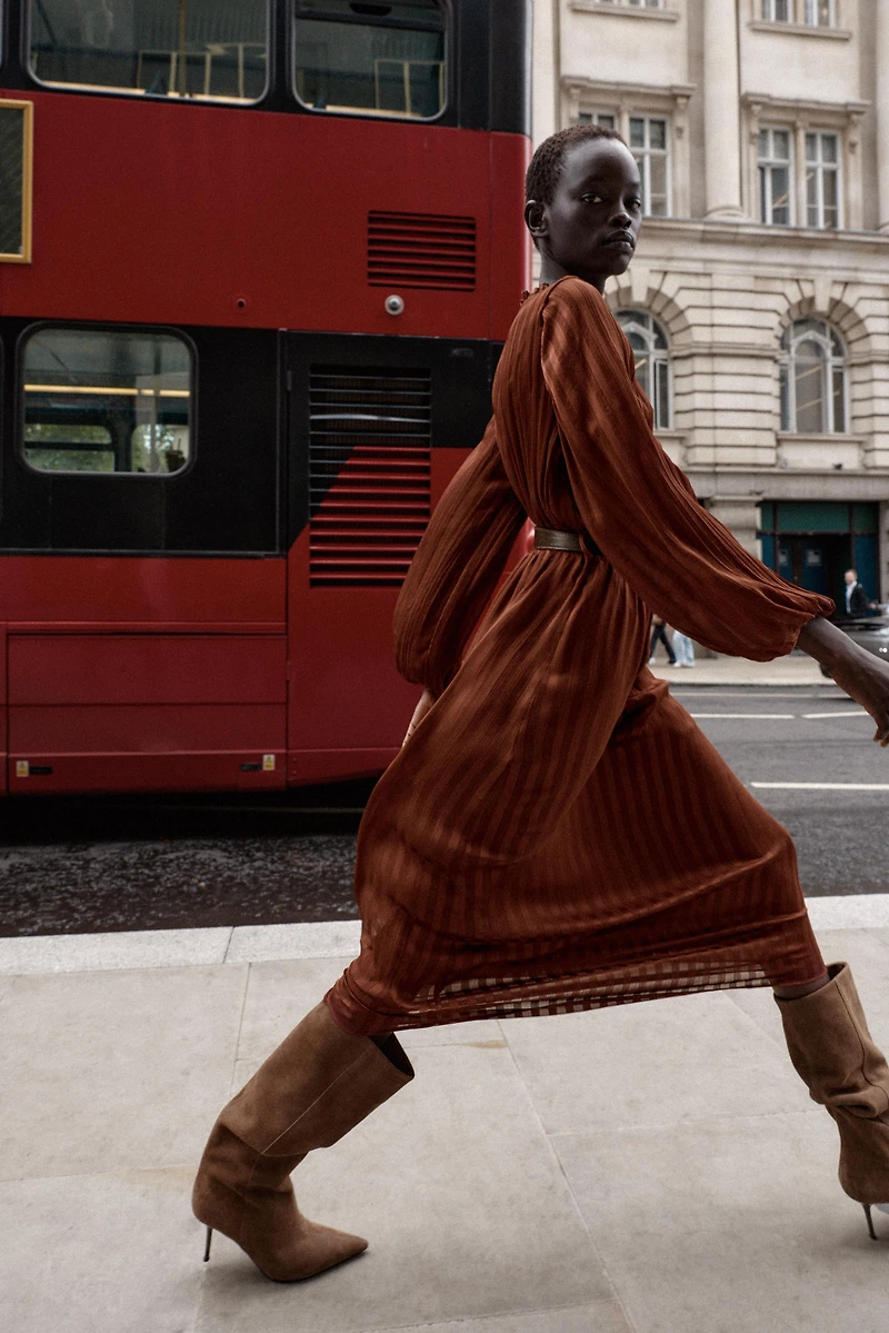 MIDI BELT DRESS