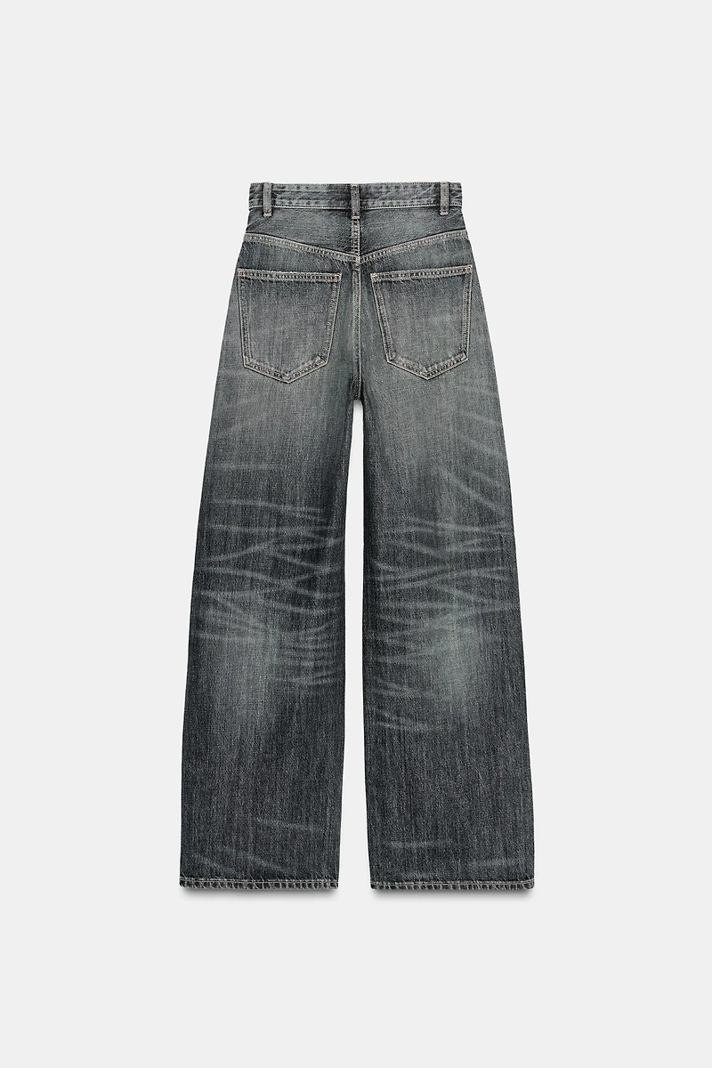 TRF EXTRA WIDE LEG HIGH WAIST JEANS