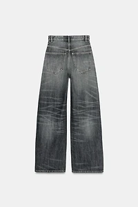 TRF EXTRA WIDE LEG HIGH WAIST JEANS
