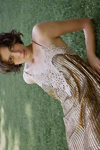 SEQUIN LACE MINI DRESS