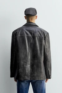 LIMITED EDITION VINTAGE EFFECT LEATHER JACKET