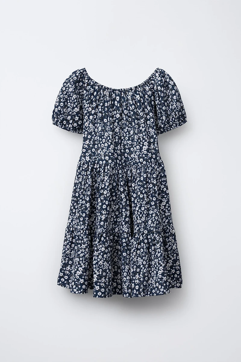 FLORAL PANEL DRESS