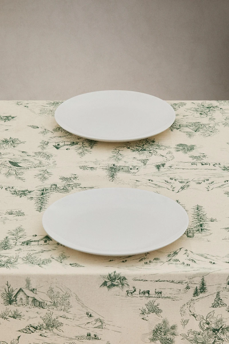 TOILE DE JOUY CHRISTMAS COTTON TABLECLOTH