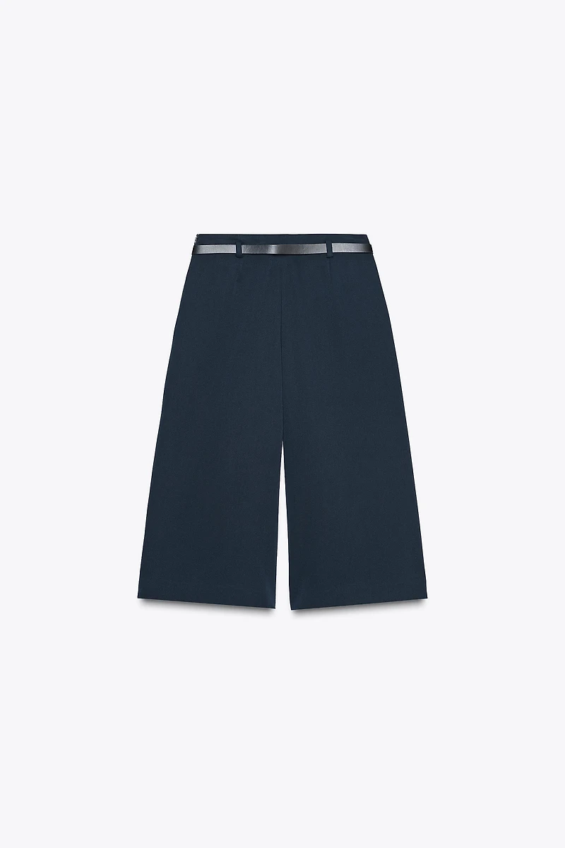 BELTED LONG SHORTS