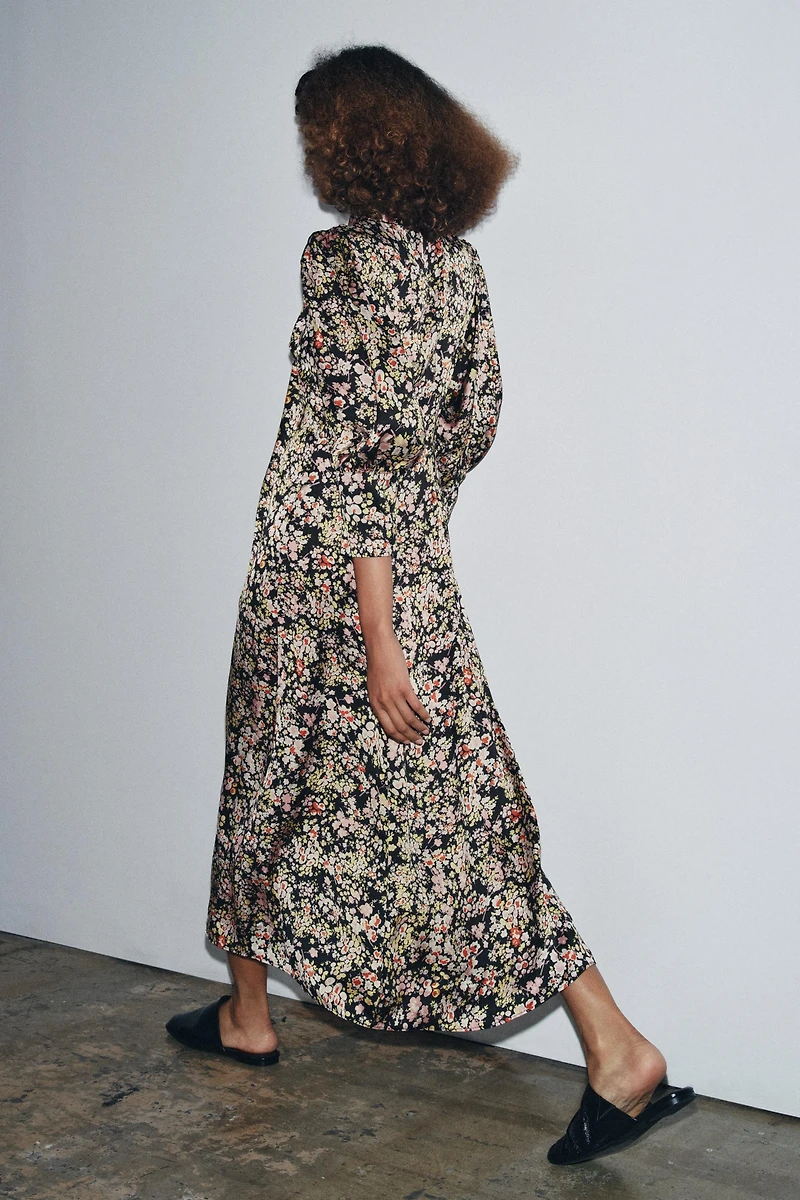 ZW COLLECTION FLORAL MIDI DRESS