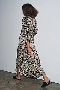 ZW COLLECTION FLORAL MIDI DRESS