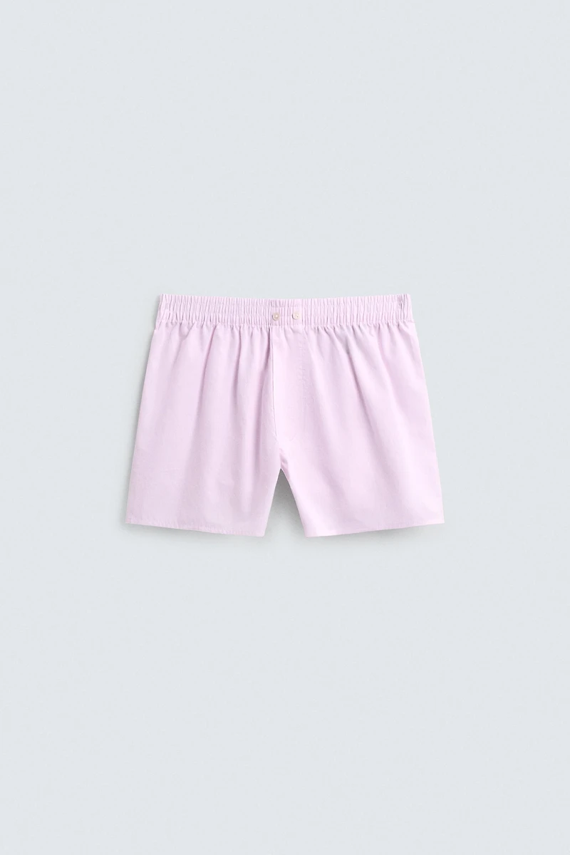 TWO-PACK OF COMBINED POPLIN BOXERS