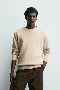 TEXTURED COTTON JUMPER