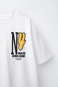 RAISED NY PRINT T-SHIRT