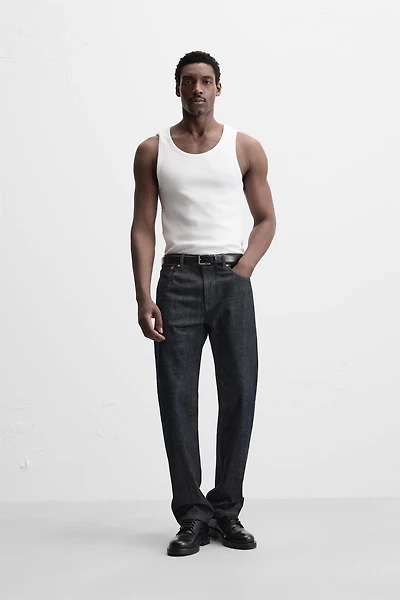 T-SHIRT DÉBARDEUR BASIQUE CÔTELÉ