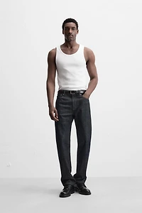 T-SHIRT DÉBARDEUR BASIQUE CÔTELÉ