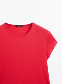 T-shirt à manches courtes 100 % coton mercerisé